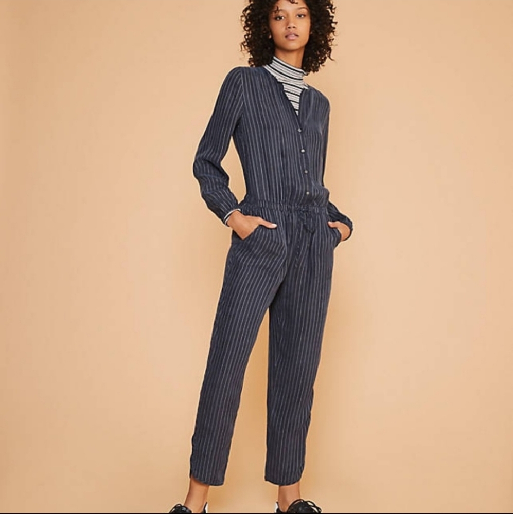 lou and grey fluid navy boiler suit jumpsuit xs